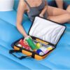 Tropical Breeze 6 Person Inflatable Party Island Large Relaxing Water Float with Detachable Sunshade and Cooler Bag