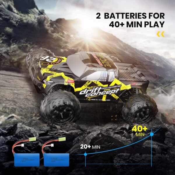 1588f44dc99543e5813384f3533671ad Remote Control Car for Kids Adults 60KM/H 4x4 Power 1:18 Scale Brushless Motor, Hobby Electric Monster RC Truck All Terrain off Road 2 Batteries Outdoor Play