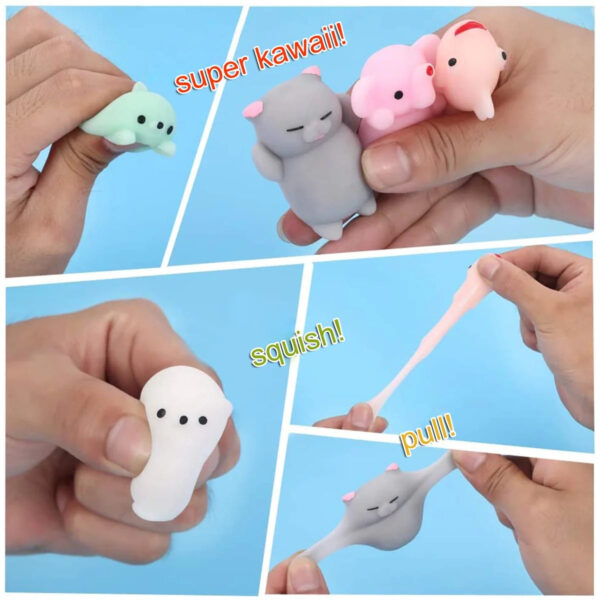 1631bbc6a57f43d48902effa769f9ae3 DISEN 24Pcs Mochi Squishy Toys Mini Animal Release Pressure Toys Party Decoration Squishy Toys Christmas Gift for Kids and Adults