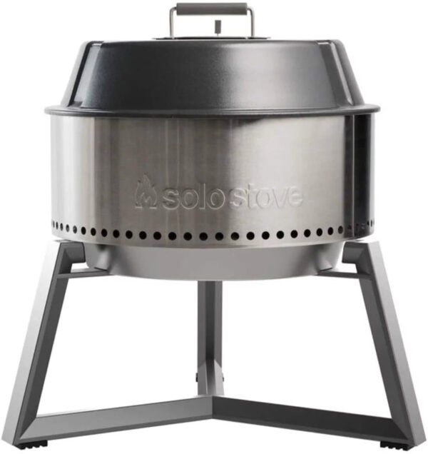 169a44e71d3a41d3b8a4f7f33b702320 Pre-Owned Solo Stove 22" Freestanding Stainless Steel Grill ULT-SSGRILL-22 - Silver (Fair)
