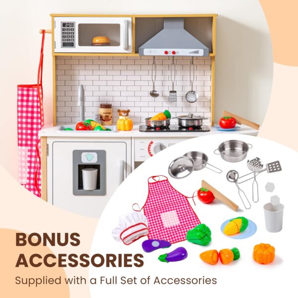 16a3065e1946441b9b259574c936a8aa Play Kitchen for Kids - Toy Kitchen Set for Toddlers with Realistic Lights and Sounds, Kids Kitchen Playset with Abundant Toy Food Set