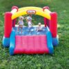 Little Tikes Jump 'n Slide Inflatable Bouncer Includes Heavy Duty Blower With GFCI, Stakes, Repair Patches, And Storage Bag, for Kids Ages 3-8 Years