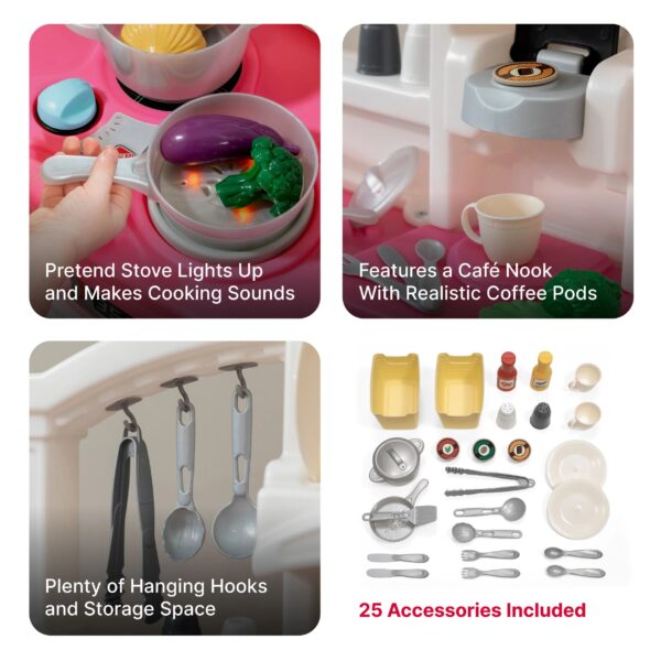 Step2 Fun with Friends Pink Toddler Kitchen Play Set