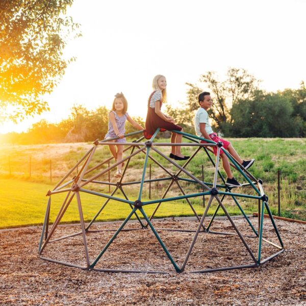 Lifetime Children's Outdoor 5 ft. H x 10 ft. W Dome Climber, Green and Brown (90136)