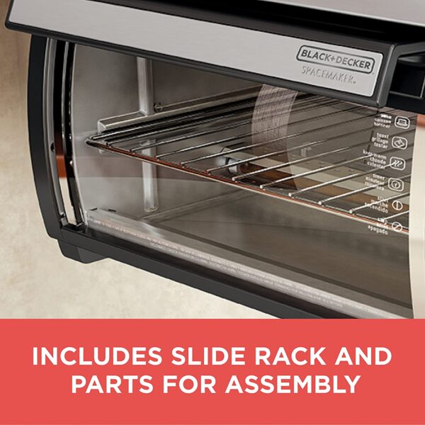 172b4674a2554a74ab2223900325ea00 Spacemaker Under-Counter Toaster Oven, Black/Stainless Steel, TROS1000D