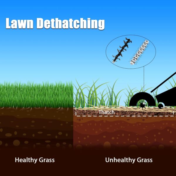 1762f67848c94f498656dd58feeb70f0 LawnMaster Electric 16” 13 Amp Dethatcher and Scarifier