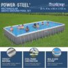 Bestway Oval Above Ground Pool Set (10' x 6'7" x 33")| Includes Filter Pump & ChemConnect Dispenser