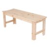 Shine Company 4 Ft. Backless Wooden Garden Bench, Natural