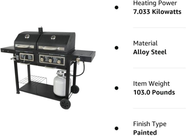 17c5c2dd238f41d9bfb9c360a0b52ec4 Dual Fuel Combination Charcoal/Gas Grill