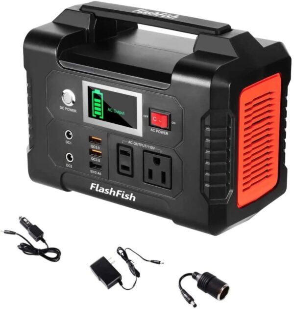 1838388124674dd5bc3990cf78c16713 200W Portable Power Station, FlashFish 40800mAh Solar Generator with 50W 18V Portable Solar Panel