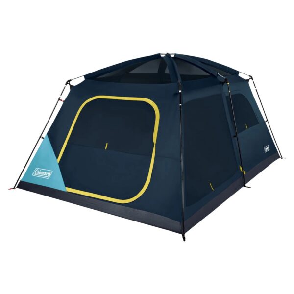 Coleman Skylodge 10 Person Camping Tent with Storage Pockets, Blue/Black
