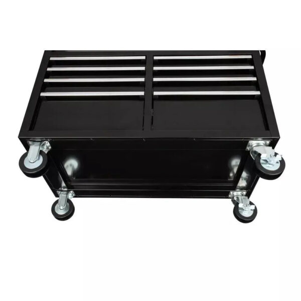 18c7f514b08f421fa5f641d8a597240d 46 in. W x 24 in. D 9-Drawer Gloss Black Deep Tool Chest Mobile Workbench