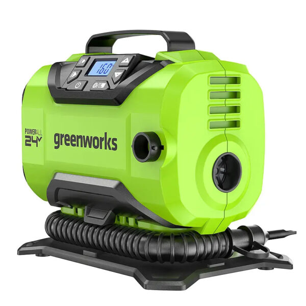 18d68d1daa0d4b71b97e6d4af2c8087a 24 Volt Battery Powered 160-PSI Inflator with 2.0 Ah USB-C Battery & Charger - Green