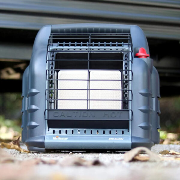 ZHIYU F274830 MH18BRV Big Buddy Grey Indoor-Safe Portable RV Propane Heater (4,000 , 9,000 and 18,000 BTU)