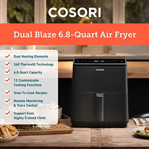 19acdff7c323423eb4d1bfd9ccc9061b Air Fryer 6.8Qt, Dual Blaze with 360 ThermoIQ Tech