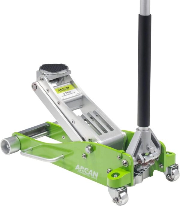 19b827b7a27943dd9edce3caec7f7361 Tools 3-Ton Quick Rise Aluminum Floor Jack with Dual Pump Pistons & Reinforced Lifting Arm (A20018_A20019)