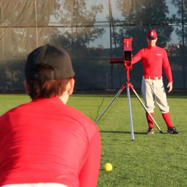 19f07993f1fa4d789b096d6d9eab2bdd Sports Softball Pitching Machine with 9 Ball Automatic Feeder