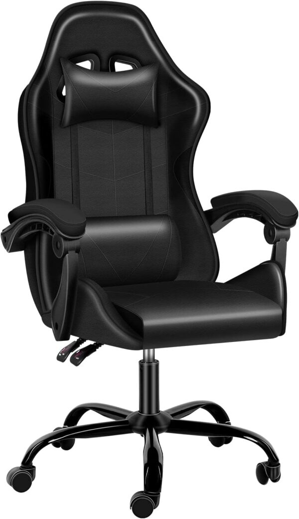 1a0039798c0043b895c46e1106d2e26b Racing Office Computer Video Game Chair, Without footrest, Black