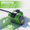 12-inch cordless snow shovel, includes 4.0Ah battery and charger