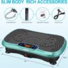 Vibration Plate Fitness Platform Exercise Machine Vibrating Lymphatic Drainage Shaking Full Body Shaker Workout Vibrate Stand Shake Board Sport Gym for Weight Loss Fat Burner for Women Men