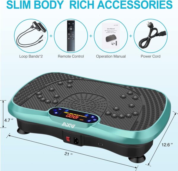 1a2d1bc09f5e4464ae75b9b3d0e75e9f Vibration Plate Fitness Platform Exercise Machine Vibrating Lymphatic Drainage Shaking Full Body Shaker Workout Vibrate Stand Shake Board Sport Gym for Weight Loss Fat Burner for Women Men