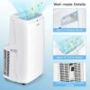 Costway 6350 BTU (9000BTU ASHRAE) Portable Air Conditioner 3-in-1 Air Cooler Fan Dehumidifier w/ Remote