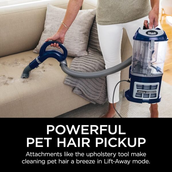1a877fa940854b568876fcef836c934f Rotator Pet Pro Lift-Away ADV Upright Vacuum with HEPA Filter, DuoClean PowerFins HairPro and Odor Neutralizer Technology, Pet Hair Pickup, For Carpets & Hardfloors, Dark Grey, LA555