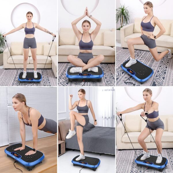 1b8c17d40bd347e29e5777325b079842 Vibration Plate Fitness Platform Exercise Machine Vibrating Lymphatic Drainage Shaking Full Body Shaker Workout Vibrate Stand Shake Board Sport Gym for Weight Loss Fat Burner for Women Men
