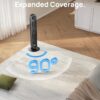 Dreo Tower Fan for Bedroom, 25ft/s Smart Standing Fans, 90° Oscillating Floor Fan with 4 Modes, 4 Speeds, 8H Timer, 28dB, Bladeless, Remote, 28 dB, Works with WiFi Voice Control