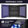 Beverage Refrigerator Cooler - 126 Can Mini Fridge with Glass Door for Soda Beer or Wine, Beverage Cooler for Home, Office, Bar with Adjustable Removable Shelves, Silver