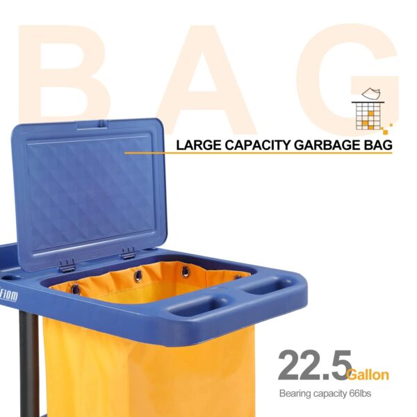 1c150d2913c34569acdd5da72491e3f0 TUFFIOM Commercial Traditional Cleaning Janitorial 3-Shelf Cart