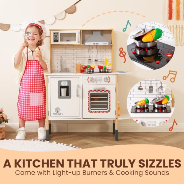 1c24c1b8ed714ee2878dd3f83ee8fad2 Play Kitchen for Kids - Toy Kitchen Set for Toddlers with Realistic Lights and Sounds, Kids Kitchen Playset with Abundant Toy Food Set