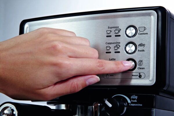 1c337639380f4e208bbc0bfee0cb4655 Mr. Coffee New Cafe Barista Black & Silver Premium Espresso/Latte/Cappuccino Maker