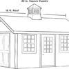 Good Directions 2126CV Coventry Vinyl Cupola, 26" square x 35" high, White