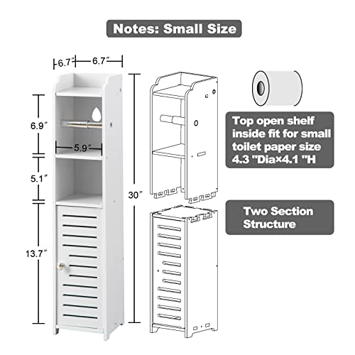1c68d6aa8518455391ee5447e402fe32 Toilet Paper Holder Stand, Storage Cabinet Beside Toilet for Small Space Bathroom