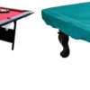 Hathaway Fairmont 6 Ft Portable Pool Table, Adults Folding Billiards Tables for Game Room with Easy Foldable Storage, Includes Full Set of Billiard Balls, Cues, Chalk & Brush