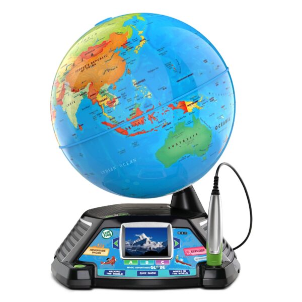 LeapFrog Magic Adventures Globe for Kids, Electronic Learning System, Teaches Countries, Culture