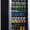 Beverage Refrigerator Cooler | 126 Cans Free Standing with Right Hinge Glass Door