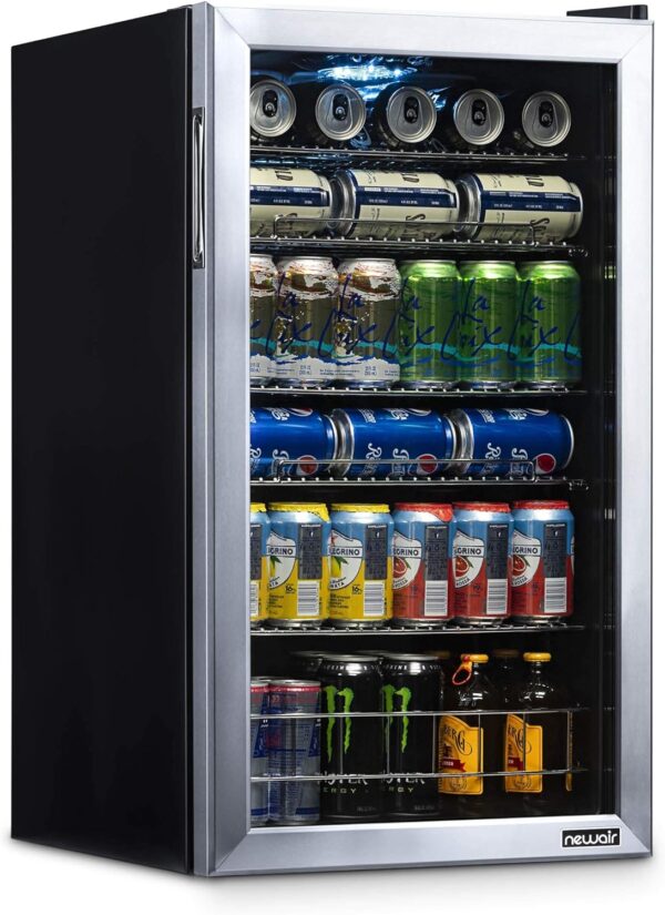 1d5881b574a74fe6ab4c4c10f39c1f1b Beverage Refrigerator Cooler | 126 Cans Free Standing with Right Hinge Glass Door