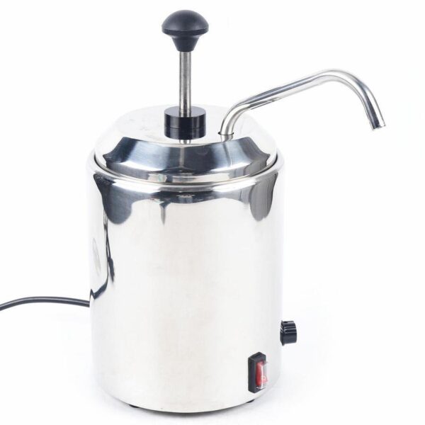1e17e1348373473ab2993fc78ccd9dfa 2.6 Qt Melted Butter Dispenser Nacho Cheese Warmer Popcorn Condiment Melter Warmer Pump Dispenser Nacho Cheese Sauce Melter Pump W/Heated Spout