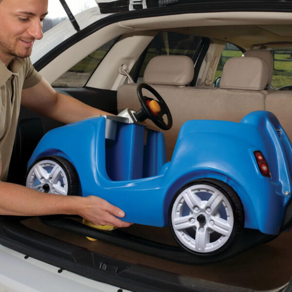 Step2 Whisper Ride II Kids Blue Push Car and Ride on Toy for Toddlers