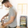 Newair 126 Can Beverage Refrigerator Cooler, Freestanding Mini Fridge with SplitShelf in Stainless Steel for Home, Office or Bar