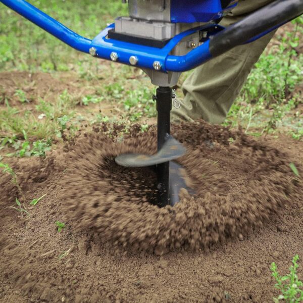 1e74fc05aa0d46359c2f69b2cc29c2e4 Post Hole Digger Gas Powered, 52cc 2.4 HP 2 Stroke Engine Earth Auger with 8" Drill Bit, EPA Compliant Post Hole Auger