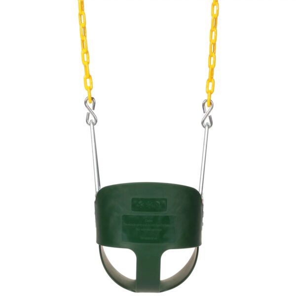 Eastern Jungle Gym Heavy Duty High Back Toddler Bucket Swing Seat, Green