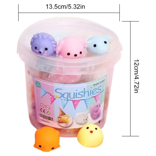 1eeb77e34fb24d26b51b9a804aeda32d DISEN 24Pcs Mochi Squishy Toys Mini Animal Release Pressure Toys Party Decoration Squishy Toys Christmas Gift for Kids and Adults