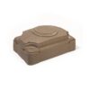 Step2 Play and Store Kids Plastic Sandbox with Cover, Brown