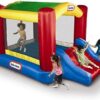 Little Tikes Jump 'n Slide Inflatable Bouncer Includes Heavy Duty Blower With GFCI, Stakes, Repair Patches, And Storage Bag, for Kids Ages 3-8 Years