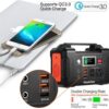 200W Portable Power Station, FlashFish 40800mAh Solar Generator with 50W 18V Portable Solar Panel