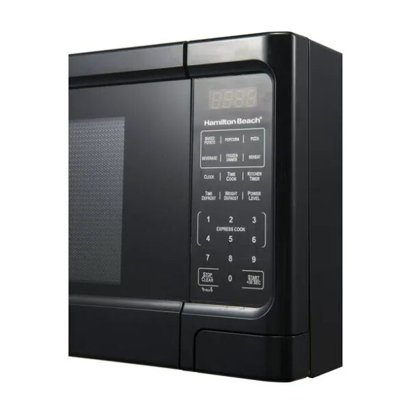 207678698cf645c099be7dfcea9c8767 1.1 Cu. Ft. Sleek Black Digital Microwave - Effortless Touchpad Controls