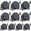 U`King Stage Lights 10 Packs 36LED RGB LED Par Lights